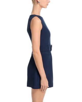 Azra Twill Belted Mini Dress