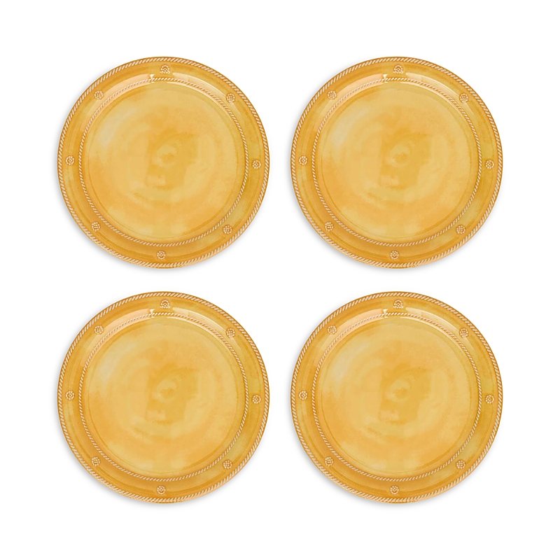 Juliska Berry & Thread Melamine Dinner Plate, Set Of 4 In Yellow