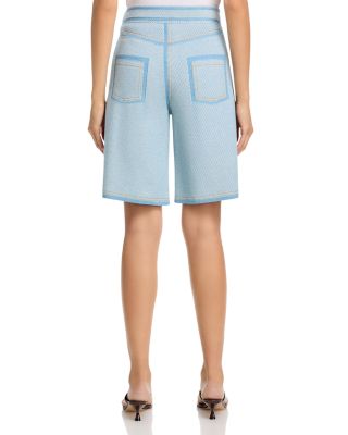 Denim Effect Bermuda Shorts