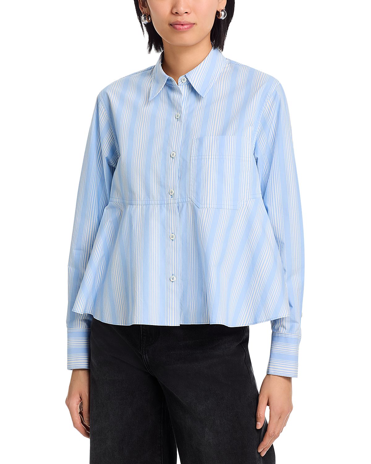 3.1 Phillip Lim Striped Long Sleeve Shirt