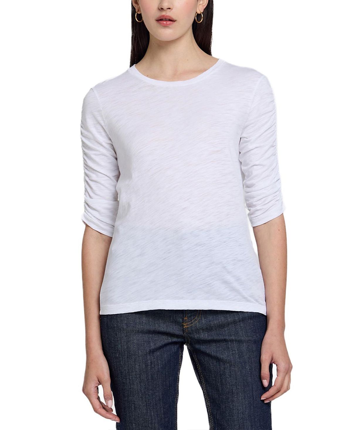 Goldie Lewinter Ruched Half Sleeve Tee