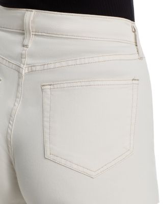 Beau High Rise T Seam Wide Leg Jeans in Macadamia