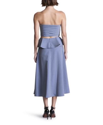  Solid Suiting Fabric Bustier