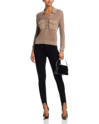 Carine Pointelle Collared Sweater