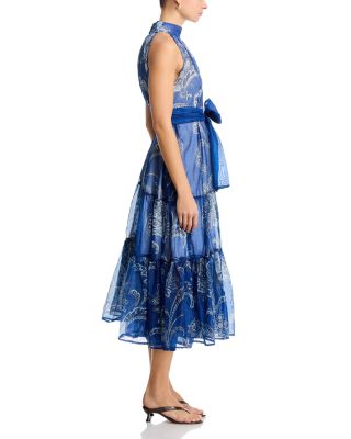 Paisley Halter Midi Dress