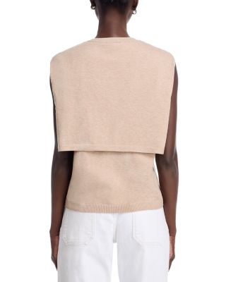 Attached Scarf Vest Top