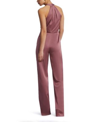 Pleated Halter Jumpsuit