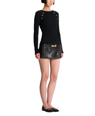  Knit Top with Buttons