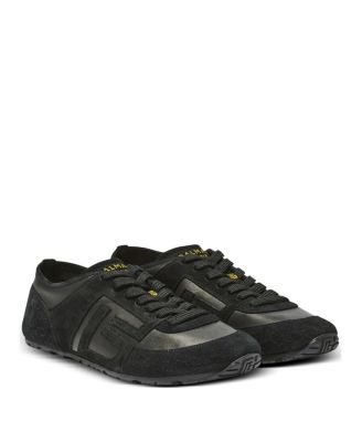  Men's Racer 45 Trainers in Lambskin and Suede
