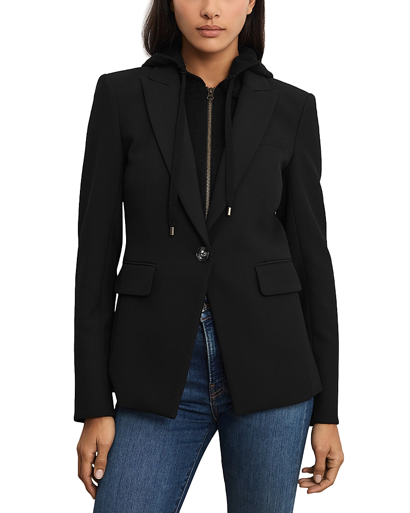 Veronica Beard Merino Wool & Cashmere Hoodie Dickey