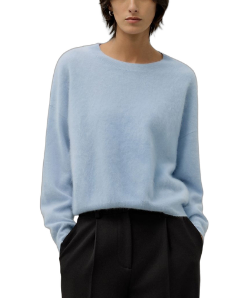 Lilysilk Relaxed Drop-Shoulder Cashmere Sweater