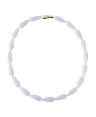  Women's  Blue agate Drop Necklace