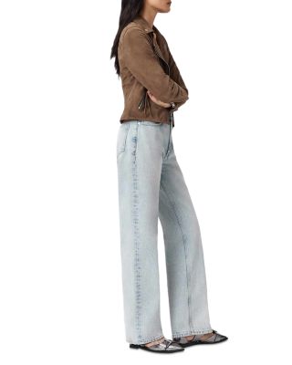 Brooklyn High Rise Straight Leg Jeans in Snow Indigo