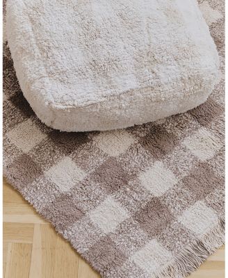 Lorena Canals Swan Lake Washable Rug Vichy Marron 3'x3'11" Area Rug