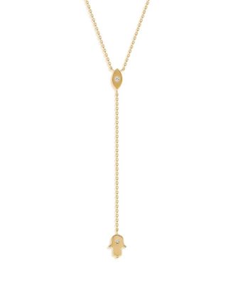 Gracious Guardian Gold Evil Eye & Hamsa Necklace