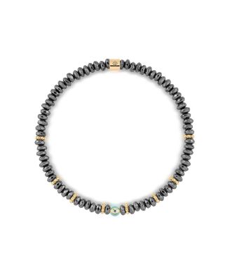  Earth Guardian - Hematite Evil Eye Bracelet