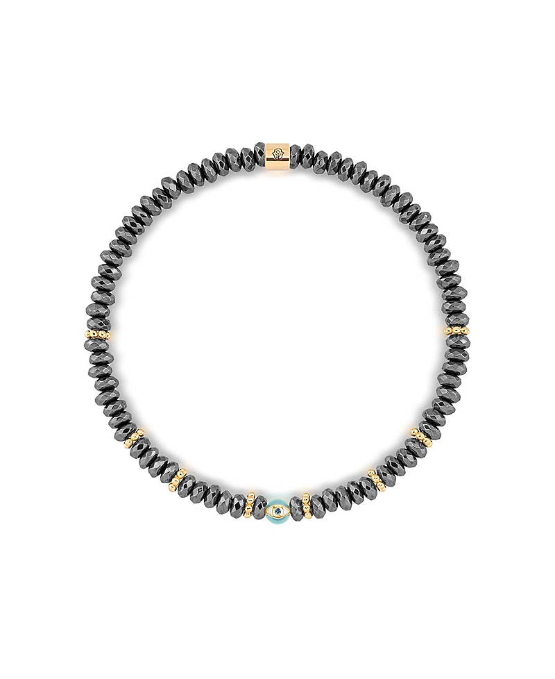 Karma and Luck Earth Guardian - Hematite Evil Eye Bracelet