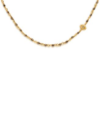  Boundless Optimism - Pyrite Evil Eye Charm Necklace