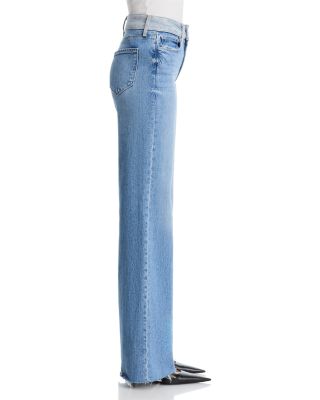 Louane Ultra High Rise Wide Leg Flared Jeans in Bexley