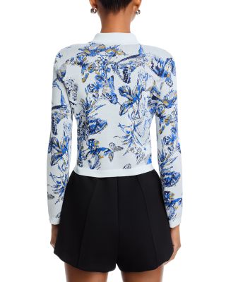 Osiris Jacquard Collared Cardigan