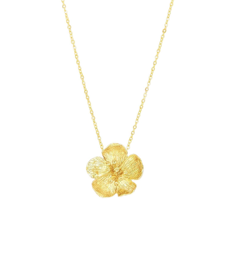 Buttercup Gold Flower Pendant Necklace