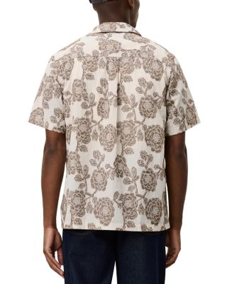 Lesley Flower Jacquard Short Sleeve Shirt