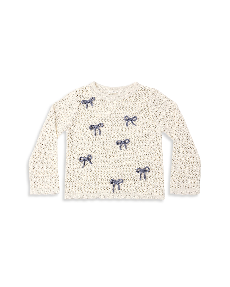 Rylee + Cru Girls' Crochet Knit Pullover - Little Kid