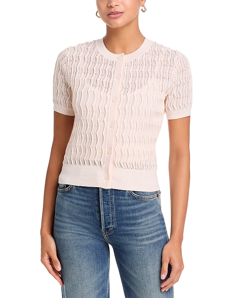 rag & bone Leslie Short Sleeve Cardigan