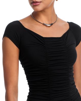 Baliegh Off Shoulder Ruched Bodysuit