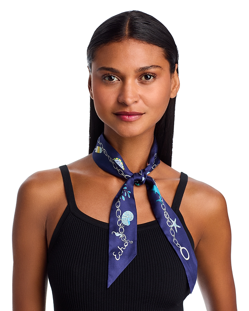 Echo Charmed Silk Ribbon Scarf