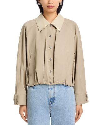 Snap Front Blouson Bomber Jacket