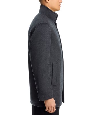 H-Coxtan Wool Blend Relaxed Fit Coat