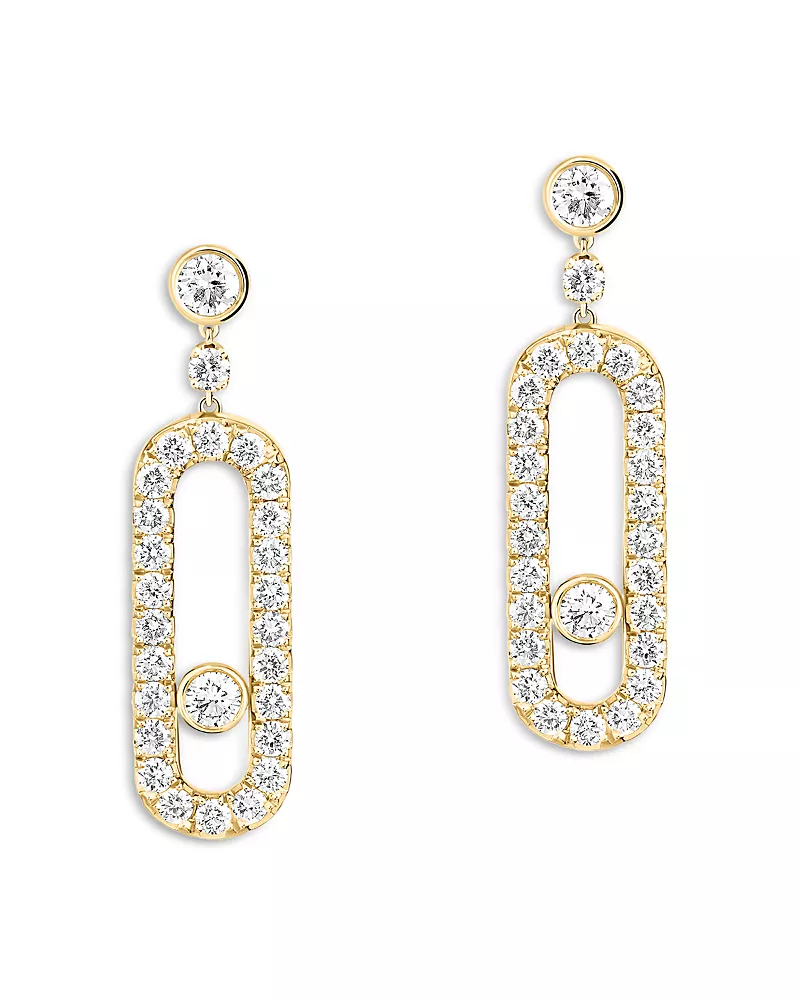 Messika 18K Gold Move Uno Diamond Earrings
