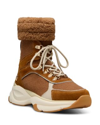 Women's Shearling High Top Hiking Boots