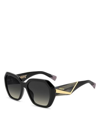 Square Geometrical Sunglasses, 55mm