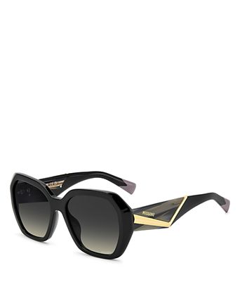 Square Geometrical Sunglasses, 55mm