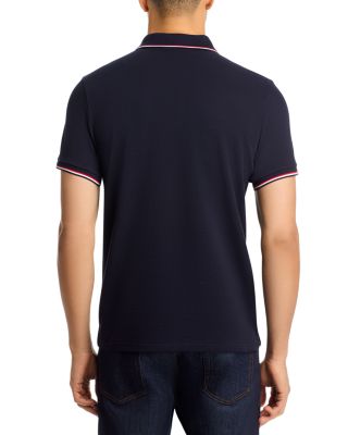 Tricolor-Trimmed Cotton Piquet Polo Shirt