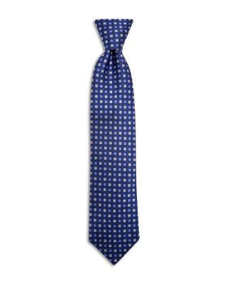 Silk Classic Geometric Box Tie