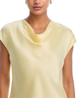 Cowl Neck Silk Blouse