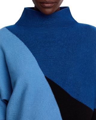 Color Blocked Dolman Sleeve Sweater