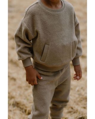 Unisex Teddy Fleece Dropped Shoulder Sweatshirt - Baby