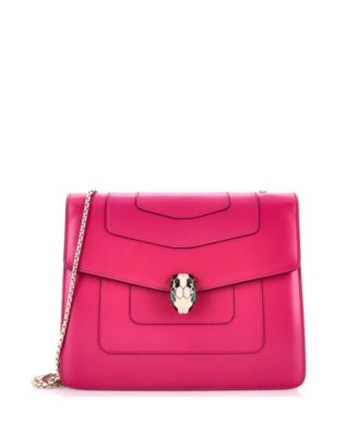  Medium Serpenti Forever Square Shoulder Bag Leather