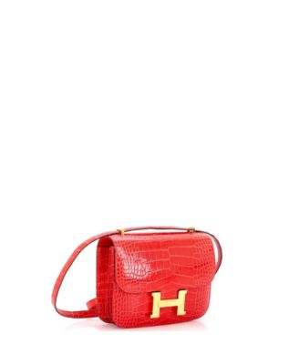 18 Constance Bag Shiny Alligator