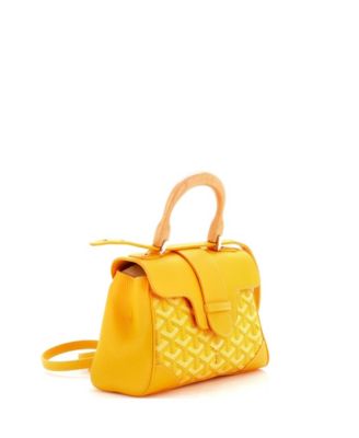  Mini Saigon Top Handle Bag Coated Canvas with Leather