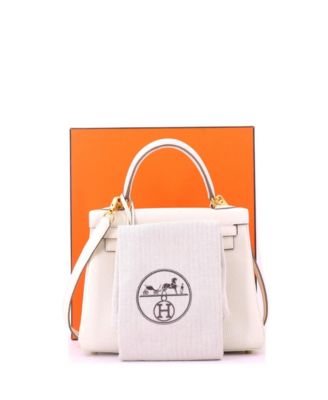 Kelly 25 Handbag Light Togo with Gold Hardware