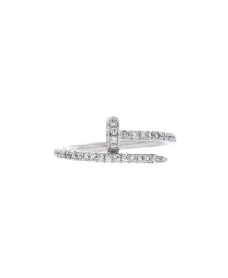  Small Juste un Clou Paved Ring 18K White Gold with Diamonds
