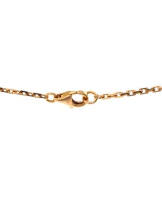  Love Interlocking Necklace 18K Gold and Diamonds, 17.25"