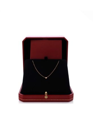  XS Cartier D'Amour Pendant Necklace 18K Rose Gold with Diamond, 14.75 - 16"