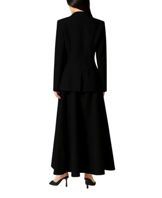 Gold Accent Padded Shoulder Jacket