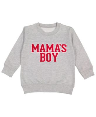 Boys' Mama's Boy Varsity Patch Valentine's Day Sweatshirt - Little Kid, Big Kid